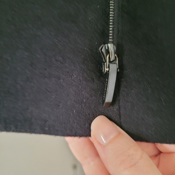 Akris Wool and Leather Moto Jacket Zipper sz 4 - Picture 9 of 13